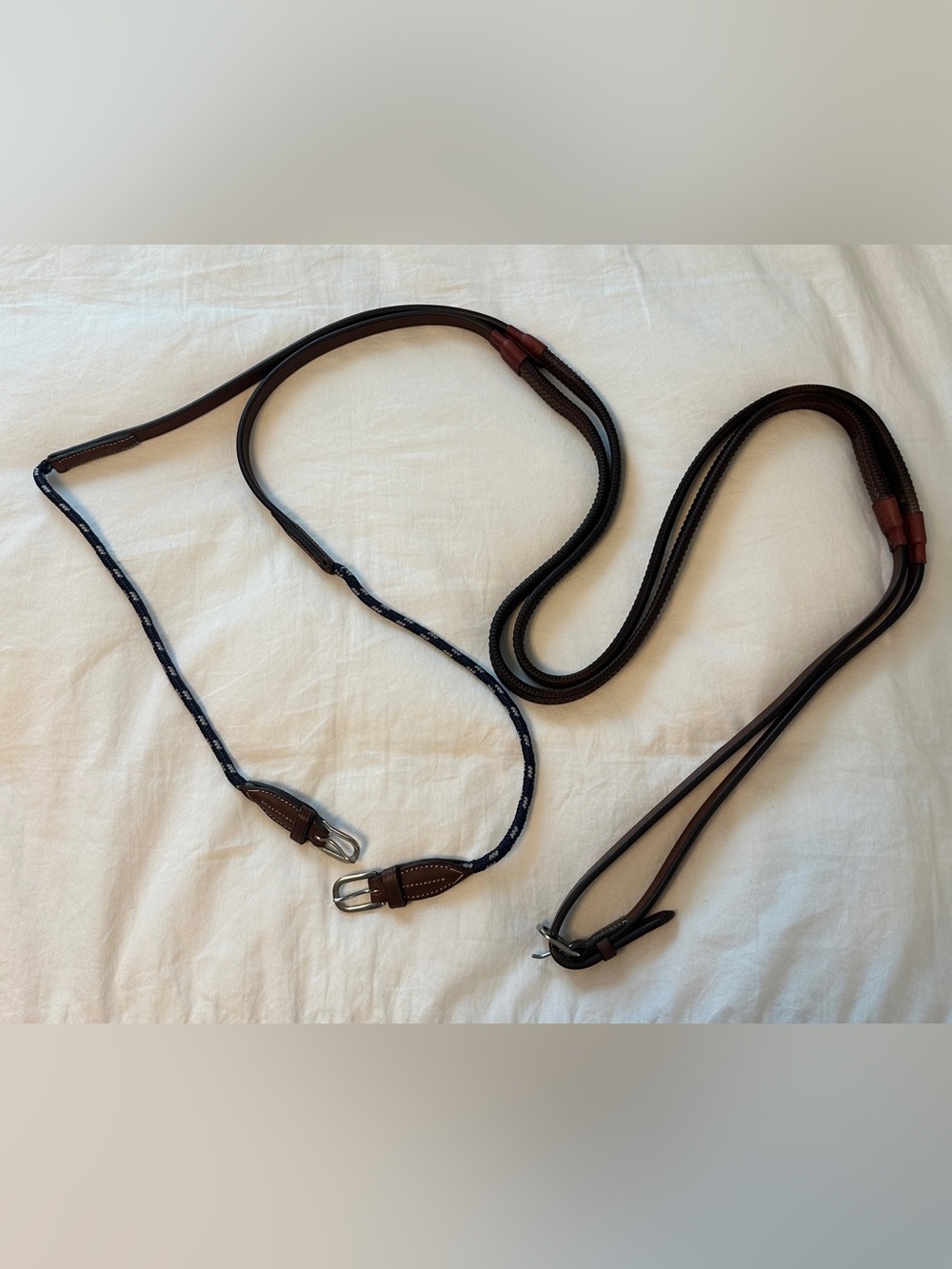 Antares Precision gag reins, size 2 (full/horse), brown, NWOT